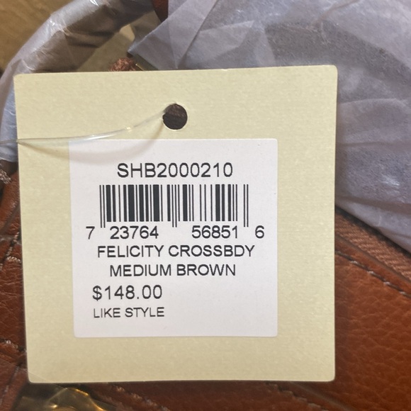 Fossil Brown Leather Crossbody Bag - Picture 3 of 3